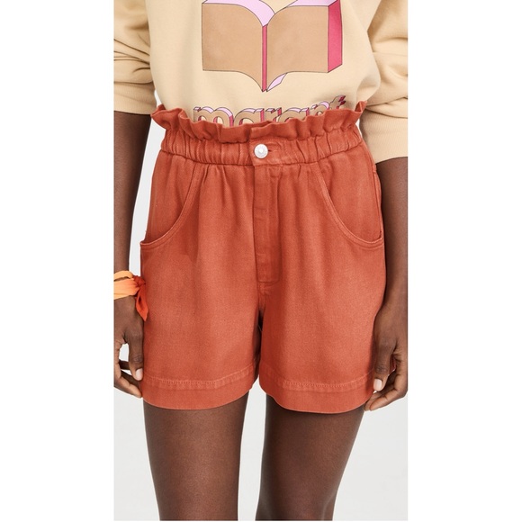 Isabel Marant Étoile Titea Shorts Beautiful Burnt Orange(Papaya) - Size 40 NWT - Picture 5 of 14